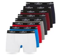 FM London 4/8-Pack Mens Boxers with Elastic Waist - Soft Boxer Shorts Men, Stretch Fit Underwear for Everyday Wear - Fitted Hipster Underwear