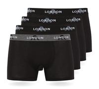 FM London 4/8-Pack Mens Boxers with Elastic Waist - Soft Boxer Shorts Men, Stretch Fit Underwear for Everyday Wear - Fitted Hipster Underwear