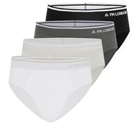 FM London 4-Pack Men's Bamboo Briefs - Soft and Comfortable Underwear Briefs with Tagless Waist - Stretch Fit Pants for Men with No Front Opening