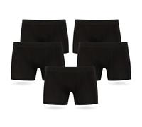 FM London 5-Pack Mens Boxers with HyFresh Odour Protection Technology - Breathable Mens Underwear Suitable all Occasions - Tagless and Multipack Designed for a 24hr Wear - Super Soft Black