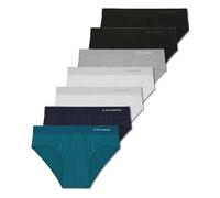 FM London 7-pack Essentials Mens Briefs - Tagless, Cotton Rich, Modern Mens Underpants with Anti-roll elasticated Waistband, Multicolour, 3XL