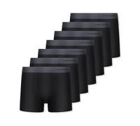 FM London 7-pack Mens Boxers, Tag Free - Cotton Rich, Breathable, Soft and Stretchy Mens Underwear Black