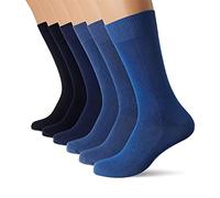 FM London Dress Socks Men's , Blue , 6-11