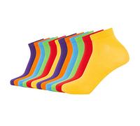 FM London Mens (12-pack) Bamboo Trainer For Ankle Socks, Multicolour (Bright Stripes), 9-11 UK