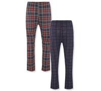 FM London Mens (2-pack) Pyjama Bottom, Navy/Burgundy, XL UK