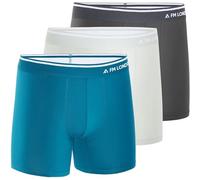 FM London Mens (3-pack) Micromodal Boxers Briefs, Charcoal, Green, Grey, M UK