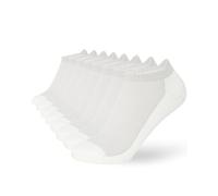 FM London 8-pack Mens Bamboo Trainer Socks - Super Soft, Breathable, Odour Resistant Ankle Socks with Protective Heel Tab