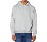FM London Mens Essentials Hoodie - Slightly Oversized Hoodie, Heavyweight Design, Breathable Cotton Blend Pullover Grey