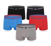 FM London Men's Super Soft Bamboo Boxer Shorts 5-Pack