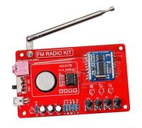 FM Radio DIY Kit, RDA5807 Digital 87-108MHz Electronic Soldering Practice, Circuit Board Making Educational Kit(Without Case)