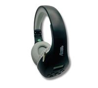 FM Radio Headphones Adjustable with Pull-Out Antenna - Portable Personal Radio for Walking Jogging Relaxing | Battery Powered | 2 AA Batteries Not Included (Black & Gray)