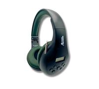 FM Radio Headphones Adjustable with Pull-Out Antenna - Portable Personal Radio for Walking Jogging Relaxing | Battery Powered | 2 AA Batteries Not Included (Black & Army Green)