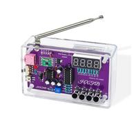 FM Radio Kit-Soldering Practice,DIY Electronic Project Kit FM 87-108MHz with 2 Power Supply Modes,AUX/USB/Power off Memory/Station Preset Support,Portable FM Radio for Soldering Learning and Teaching