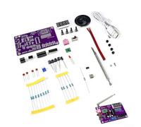 FM Radio Kit, Soldering Practice Kits DIY Electronics Soldering Kit Radio Module Receiver Kit 87-108 MHz(Without Case )