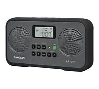 FM Stereo/AM Digital Tuning Portable Radio with Protective Bumper (Black)
