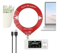 FM Stereo Receiver - FM Receiver with Antenna | 800mA Battery Display HD LSB USB AM Screen 4.8cm IPS Screen Player with Antenna for Karaoke Studio Recording Home Travel Truck Outdoor