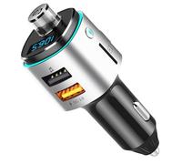 FM Transmitter Car Van Bluetooth Voice Assist Charge Hands-Free Call & Streaming