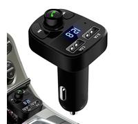 FM Transmitter For Car - Wireless Automobile Radio | FM Transmitter Vehicle Kit | Car Adapter Wireless Radio | 5.27x2.55x1.61 Inches | Portable Calling Radio Adapter With LED Screen For RVs SUVs And