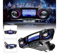FM Transmitter for Car with LED Frequency Display, Supports Auxiliary Output and 12 24V Compatibility
