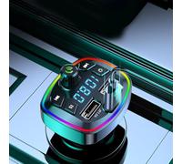 FM Transmitter-Wireless Adapter|Transmitter Car Adapter FM transmitters for car supports smooth transitions between music playback and hands-free calls via its dual-connection connectivity feature,