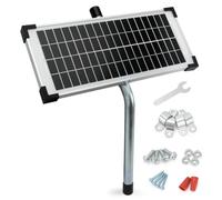 FM123 10 Watt Solar Panel Kit Compatible with Mighty Mule Gate Openers, 12V Solar Charger for FM200 FM350 FM500 FM502 MM260 MM360 MM560 MM562 EZGO-Solar Diamond Series Automatic Gate Opener Battery