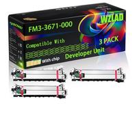 FM3-3671-000 Compatible for Canon Developer Unit with Chip imageRunner 2025i 2030 2030i 2318L Printers (3 Pack Black)