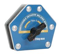 FM4-S Welding Magnets,Angle Clamp Magnetic Soldering Welding Locator,Switchable Hex Strong Multi-Angle Suction Welding Holder Tool,15-20kg