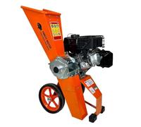 FM6DD-MUL Compact 6HP Petrol Wood Chipper, Shredder & Mulcher Includes Spare Blades - Self-Feeding, Chips Branches Up to 50mm - Ideal for Garden Waste
