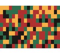 Fmarui 5x3ft African American Backdrop Red Yellow Green Black Symbols Backdrop for Black History Month,Juneteenth,Kwanzaa Party Banner, Classroom Office Home Decor