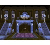 Fmarui Haunted Mansion Backdrop 7x5ft,Spooky and Deserted House Backgrounds Halloween Party Decoration Banner Halloween Photo Booth Backdrop for Kids Adults