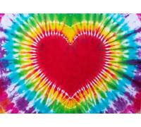 Fmarui Hippie Backdrop 10x8ft 60s 70s Backgrounds Tie Dye Theme Party Decorations Hippie Supplies Photo Booth Props