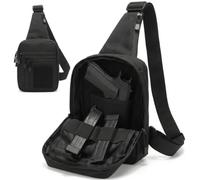 FMATAL GEAR Tactical Quick-Draw Sling Bag - EDC Crossbody Shoulder Bag with Durable Oxford Fabric, Fast Access Pockets, Black, M, Tactical