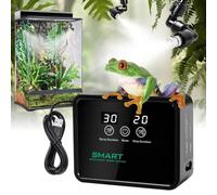 FMATOZ Reptile Humidifier Reptile Mister System with Timer & 360° Nozzles, Chameleons, Snakes, Frogs Misting for Terrarium, Auto Misting for Terrariums, Adjustable Nozzles & Quiet Operation