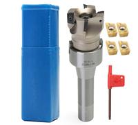 FMB22 Arbor 400R 50MM End Mill Shell with Fmb22 and Arbor size 716 pack a 400R 50mm milling cutter a T15 wrench and 4 APMT1604 carbide blades