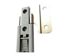 FMBC 4Pcs Reversal Folding Sliding Door Hinge Bi-fold Closet Wardrobe Cabinet Cupboard Tracked (A OR B) ABS Plastic + Zinc Alloy 135°/180° Opening Angle 1.0mm Thickness
