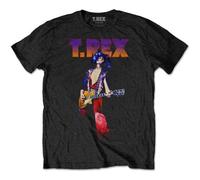 FMCA T.Rex Marc Bolan - Rockin' - Black t-Shirt BlackX-Large