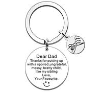 FMCC Dad Gifts Keyring -Dad Gifts from Daughter Son Dad Birthday Christmas Keyring Putting up Me