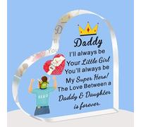 FMCC Daddy Fathers Day Gift from Daughter Daddy Birthday Dad Fathers Day Christmas from Daughter Acrylic Plaque Daddy Daughter Love is Forever