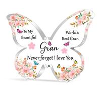 FMCC Gran Gifts Acrylic Plaque Gran Birthday Gifts Best Gran Gifts Christmas Presents for Gran Mothers Day World's Best Gran