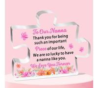 FMCC Nanna Gifts Best Nanna Birthday Gifts Nanna Mothers Day Christmas Keepsake Acrylic Plaque Gifts for Nanna from grandchildren