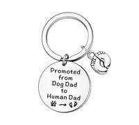 FMCC New Dad Gifts-Dad to Be Gifts First Daddy Gift Fathers Day Birthday Christmas Presents Keyring Promoted to Human Dad