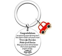 FMCC Passed Driving Test Gifts -Learner Driver Gift 17th Birthday New Driver Gift Guardian Angel Learner Driver Keyring Congratulations on Passing Driving Test
