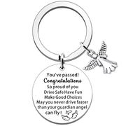 FMCC Passed Driving Test Gifts-New Driver Gift for Women Men Guardian Angel Gifts Learner Driver Gift Drive Safe Keyring