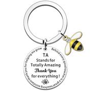 FMCC TA Gifts-Teaching Assistant Gift for Women Men Thank You Teacher Assistant Gifts Keyring