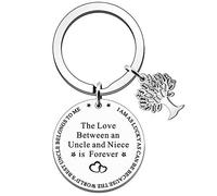 FMCC Uncle Gift Keyring-Gifts for Uncle Birthday Christmas Fathers Day The Love Between an Uncles and Niece is Forever