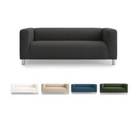 FMCTL Klippan Sofa Cover Replacement for IKEA Klippan Loveseat Cover, Klippan Cover,Klippan Couch Cover Only!(Daily Dark Grey)