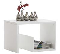 FMD Coffee Table 2-in-1 White Home Living Room Furniture Tea End Side Tables