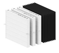 FMDZFL 3 Pack AP-1512HH Replacement Filter Set for Coway Airmega AP-1512HH and and Airmega 200M air Purifier, Compared to Part #3304899, 3 True HEPA + 9 Carbon Filters