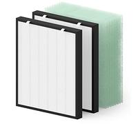 FMDZFL 400 Replacement Filter Set, Compatible with Bissell Air400, Including 8 Pre-filters, 2 True HEPA Filters, Part No# 2521, 2520.