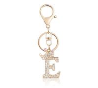 Fmeida Gold Letter Keychain, Crown Design, Personalized Initial Keychain for Women, E, Perfect Festival Gift